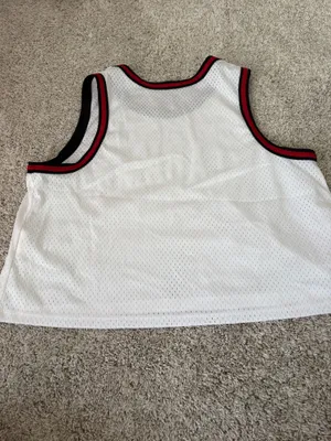White and Crimson Alabama Women's Mesh Jersey Tank thumbnail 4