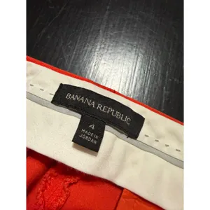 Banana Republic Sloan Red Slim Fit Ankle Pants Womens Size 4 Cotton Blend thumbnail 4