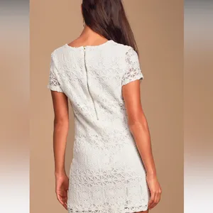 Lulu’s love you for eternity white lace dress thumbnail 13