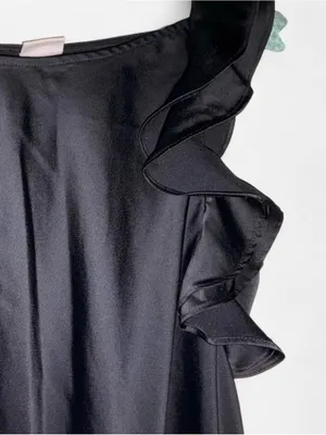 a new day Black Ruffle-Shoulder Maxi Dress thumbnail 3