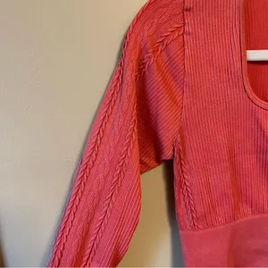 Aerie Watermelon Long Sleeve Crop Top thumbnail 2