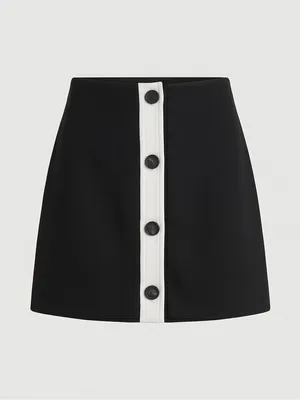 Kate Spade Black & White Skirt • Chic Boutique Mini Skirt thumbnail 2