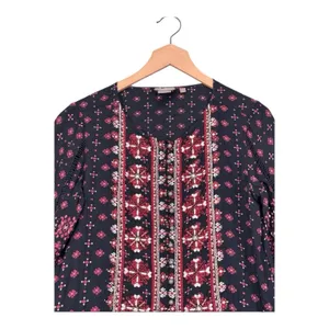 Anthropologie‎ Dress Small Womens Vanessa Virginia Embroidered Button Front Mini thumbnail 4