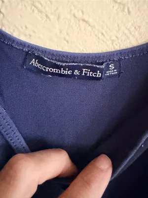 Abercrombie & Fitch Navy Wrap-Front Spaghetti Strap Romper thumbnail 2