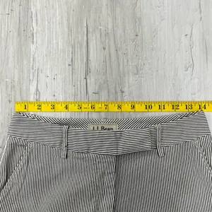 L.L. Bean Favorite Fit Curvy Striped Cotton Straight Leg Pants Hemmed 6T thumbnail 7
