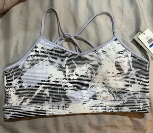 NWT DKNY Sport Sports Bra Purple/White/Black (dp1t8172) Size XL thumbnail 1