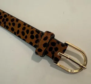 LOFT Leopard-Print Belt thumbnail 1