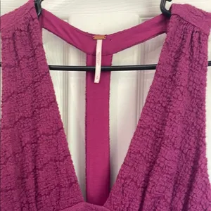 Free People Purple Ruched Cut Out Mini Dress thumbnail 2