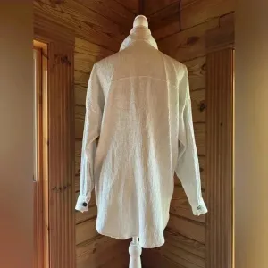 Zara White Oversized textured shacket size XS​ thumbnail 4