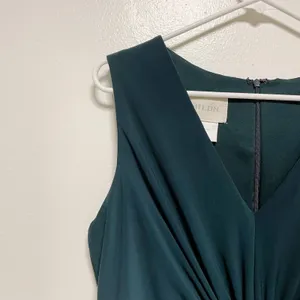 BHLDN Green Sleeveless Draped V-Neck Maxi Dress thumbnail 4
