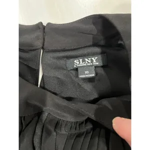 New w tags! SLNY black maxi long‎ dress size 10 thumbnail 3