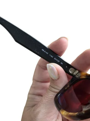 Ray-Ban Wayfarer RB2140 Sunglasses Tortoise Frame Red Lenses Italy Handmade thumbnail 4