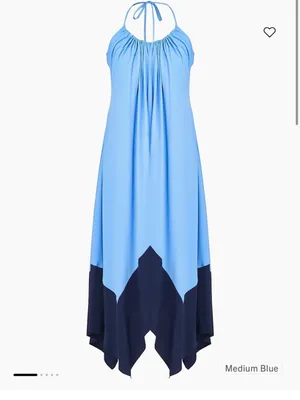 Halston Karley Handkerchief Halter Dress, Size 0 thumbnail 4