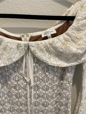 Worth Collective Ella Lace Maxi Dress size Large L Tiny Yellow Floral Print nwot thumbnail 9