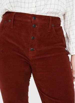 Madewell Cali Demi-Boot Jeans in Corduroy: Button-Front Edition Size 32 thumbnail 12