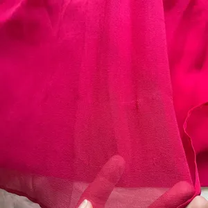 Alice + Olivia Chiffon Silk Mini Dress Small/Medium Hot Pink thumbnail 10