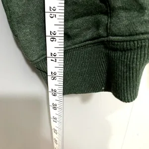 NEW Aerie Green Fleece Sherpa Soft Cozy Full Zip Loungewear Boho Hoodie M thumbnail 3
