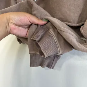 Vitality Brown Acid Wash Crop Sweater Small Women thumbnail 3