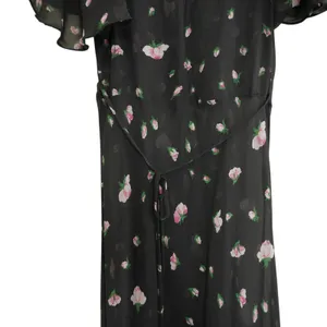 Betsey Johnson‎ Vintage Urban Outfitters Black Rosebud Sheer Floral Maxi Dress thumbnail 11