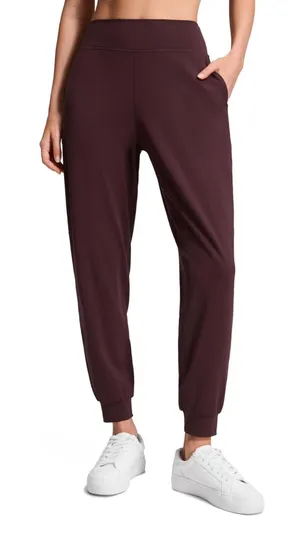 CRZ YOGA Butterluxe Burgundy Plum High-Rise Jogger Pants Sz Small thumbnail 1