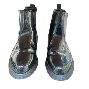 Dr. Martens Flora‎ Smooth patent leather Chelsea boots women’s 9/41black grunge thumbnail 4