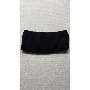Skims Black Strapless Tube Top Bandeau Minimalist Stretch Size large thumbnail 2