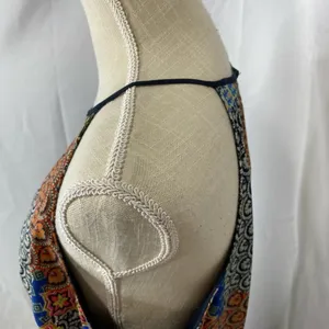 Under skies size large patchwork boho halter maxi dress thumbnail 7