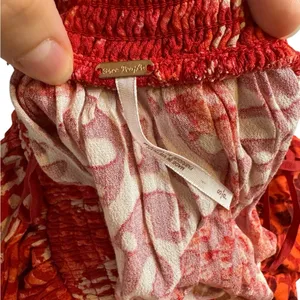 👗 Free People Red Beach‎ Day Mini Dress Small Halter Backless Boho Festival 👗 thumbnail 6