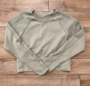 Offline by aerie ribbed athletic top cropped  thumbnail 1