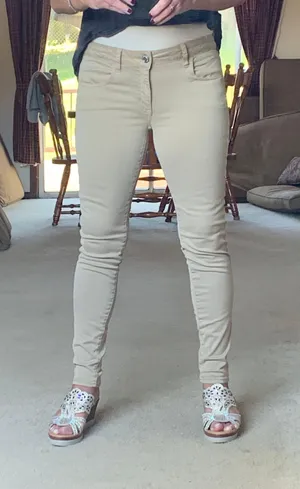 American Eagle Tan Super Stretch Jeans/jeggings thumbnail 1