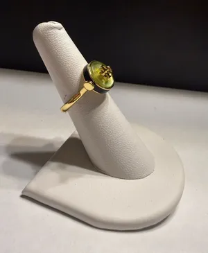 NEW Tory Burch Kira semiprecious mother of pearl Rotational Reversible Ring sz 6 thumbnail 1