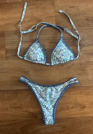 Hollister Swim Paisley Crochet Bikini Set thumbnail 4