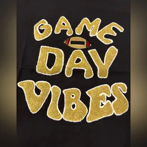 Just Madison Black Game Day Vibes T-Shirt - NWT - Size XL thumbnail 7
