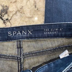 Spanx The Slim X Straight Jean‎ Dark Wash Size 28 thumbnail 7