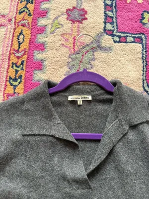 Reformation Cashmere Polo Sweater thumbnail 3
