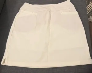 White Adidas Golf Skirt thumbnail 1