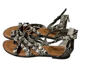Circus by Sam Edelman Carla Snake Studded Gladiator Sandals Sz 7.5 thumbnail 1