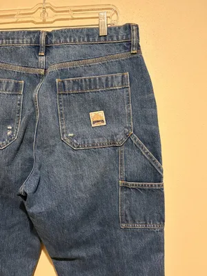 Gap Work Force High Rise Carpenter Jeans Medium Indigo thumbnail 10