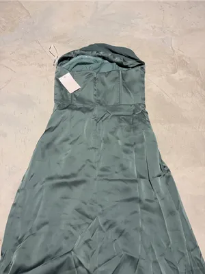 Birdy Grey NWT Carrie matte sea glass Strapless Evening Gown bridesmaid dress S thumbnail 13