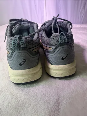ASICS Women's Gray Mesh Sneaker with Taupe Accents thumbnail 6