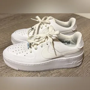 Nike Air Force 1 Sage Low White Platform Sneakers | Women’s Size 6 Street Style thumbnail 6
