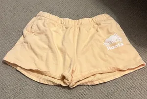 Roots Women's Cream Athletic Shorts thumbnail 1