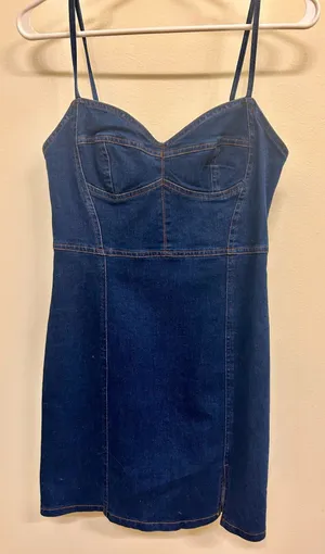 Hausen Jean Mini Dress Blue thumbnail 1
