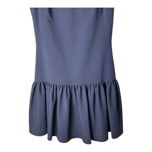 Black Halo Dress Women‎ 0 Navy Blue Sleeveless Marlee Flounce Hem A Line Mini thumbnail 5