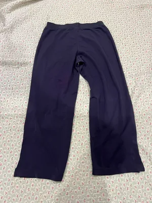 adidas Navy Wide-Leg Athletic Leggings thumbnail 2