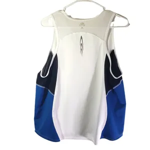 BROOKS XL White, Black, Blue Solid Tank, Muscle Shirt, Colorblock Activewear thumbnail 2