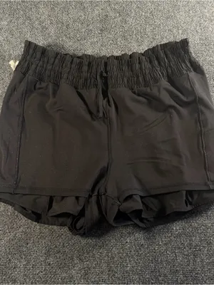 Offline by Aerie Womens XXL Black High Rise Running Shorts Athletic Lined thumbnail 5