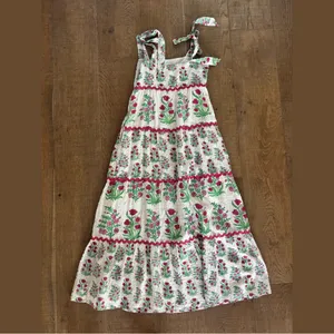 roller rabbit tie sleeve sleeveless midi floral dress thumbnail 3