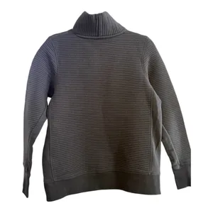All in Motion Target Ribbed Mockneck Zipper Black Pullover Sweatshirt Size Small thumbnail 4