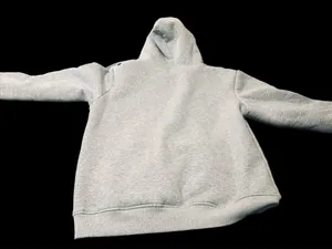 Grey Fleece Lined Sweatshirt Gray Size M thumbnail 4
